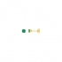 Boucles d'oreilles clous Emeraude Carador en or jaune 750/000 