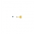 Boucles d'oreilles clous Carador Saphir 2 mm en or jaune 750/000 