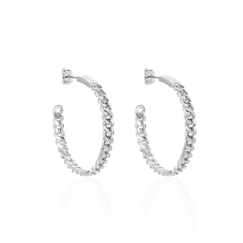 Boucles d'oreilles Créoles Guess métal argenté UBE84043A