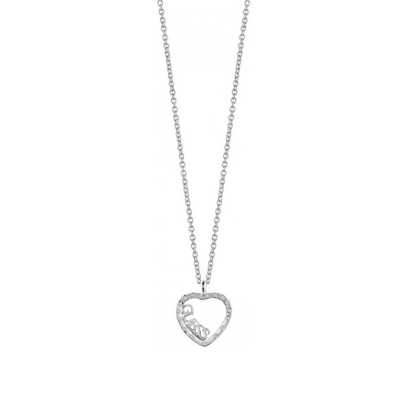 Collier Guess Love.Affair coeur argenté UBN83113