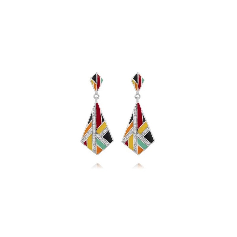 Boucles d'oreilles Una Storia Art Déco argent 925/000 BO121203