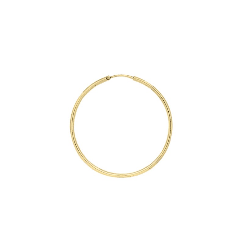 Boucles d'oreilles Créoles 35 mm Carador en or jaune 750/00