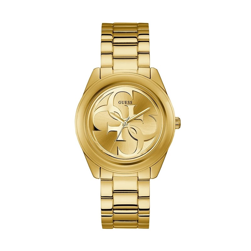 Coffret Chelsea Guess montre + bracelet acier doré UBS84306