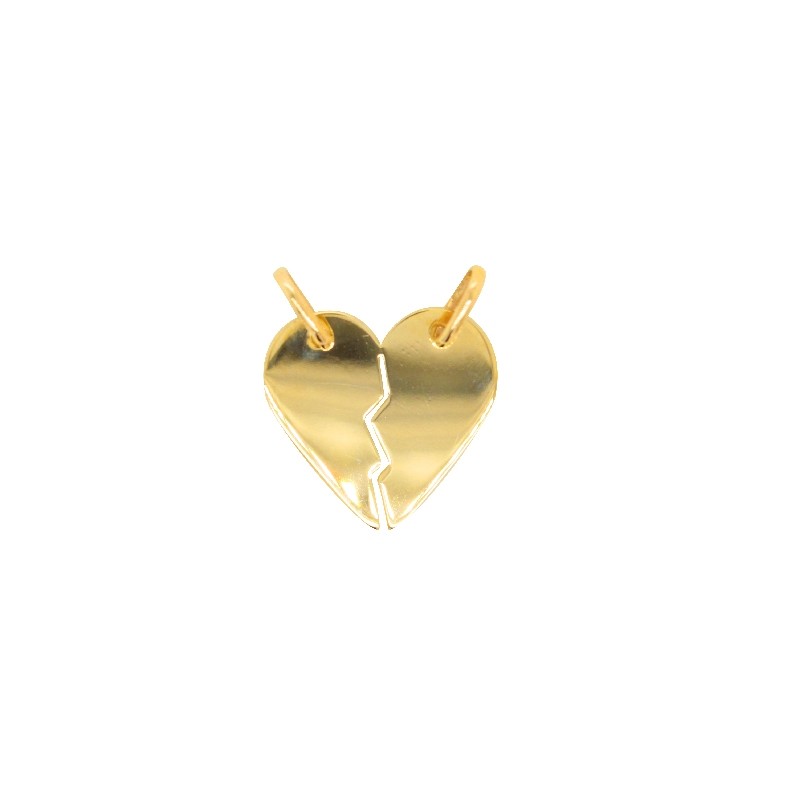 Pendentif Carador Cœur brisé en or jaune 375/000