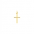 Pendentif Carador Croix fil carré en or jaune 750/000