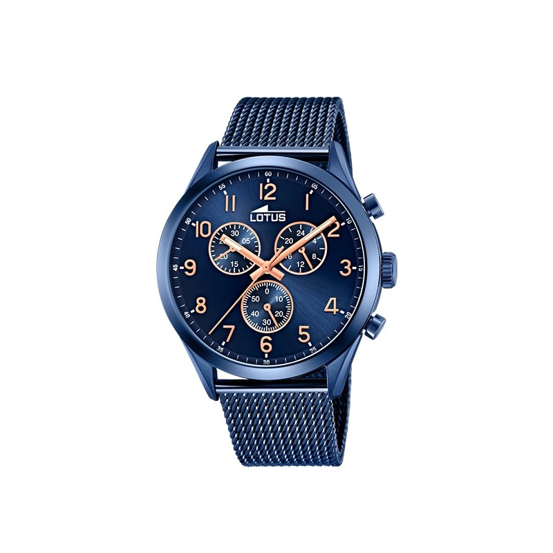 Montre Homme Lotus Sport acier bleu 18638/1