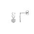 Boucles d'oreilles pendantes Carador cœurs argent 925/000, oxydes de zirconium