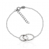 Bracelet cercles enlacés Carador en Argent 925/000