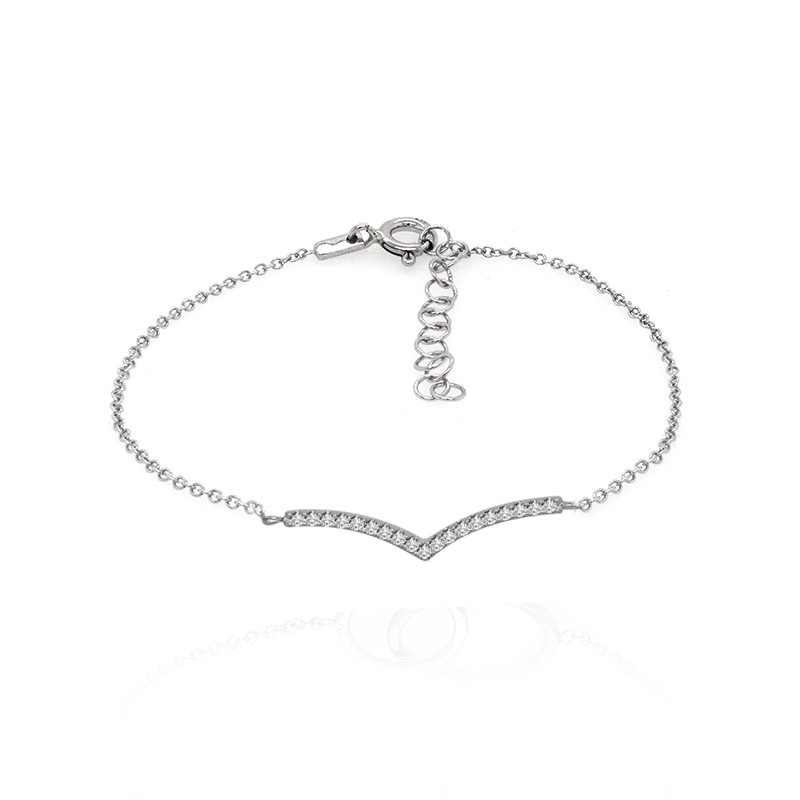 Bracelet  CARADOR Femme argent 925/000 pavage zircons