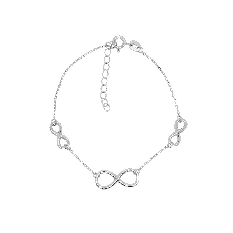 Bracelet Femme Carador triple infini en argent 925/000