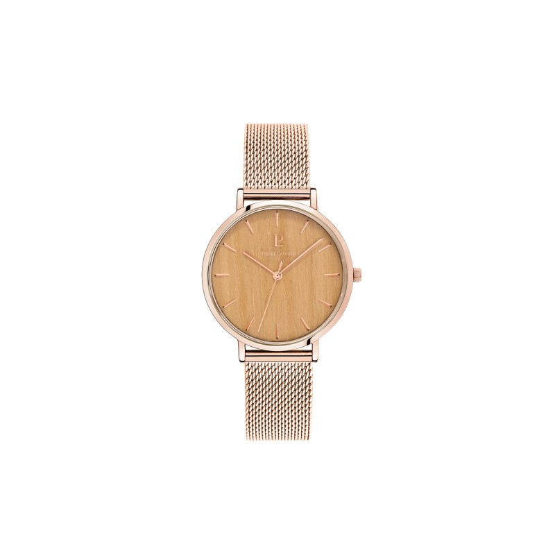 Montre Pierre Lannier Femme  dorée rose 018P989