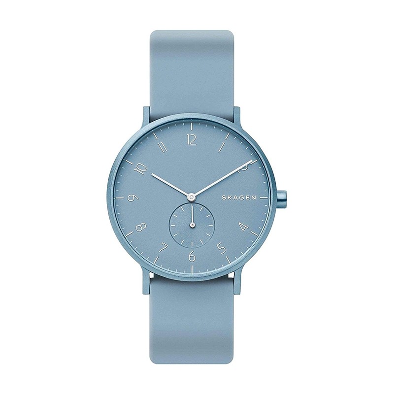 Montre Aaren Kulor Skagen silicone bleu ciel SKW6509