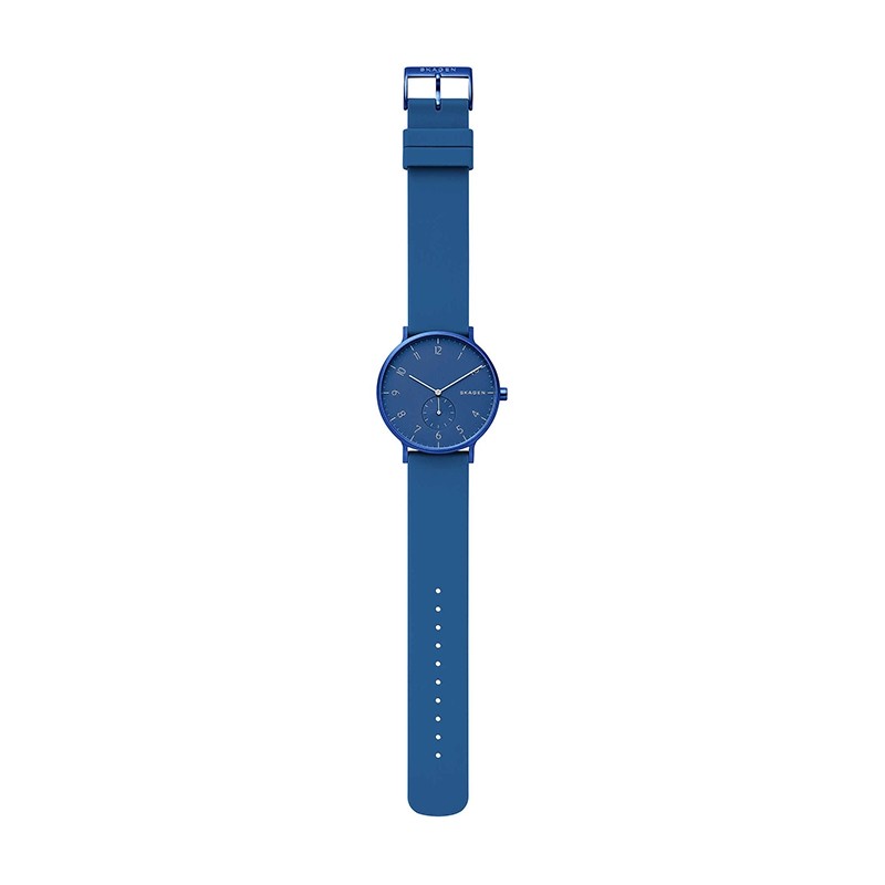 Montre Aaren Kulor Skagen silicone bleu électrique SKW6508