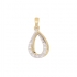 Pendentif en or jaune 375/000 et Oxydes de Zirconium