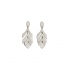 Boucles d'oreilles pendantes feuille Carador en argent 925/000 