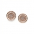 Boucles d'oreilles femme Fossil collection Classics acier doré rose JF03263791
