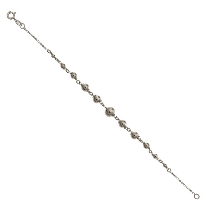 Bracelet femme boules Carador en argent 925/000