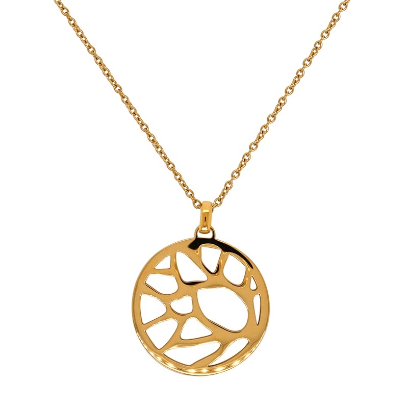 Collier Amporelle motif animal en acier doré