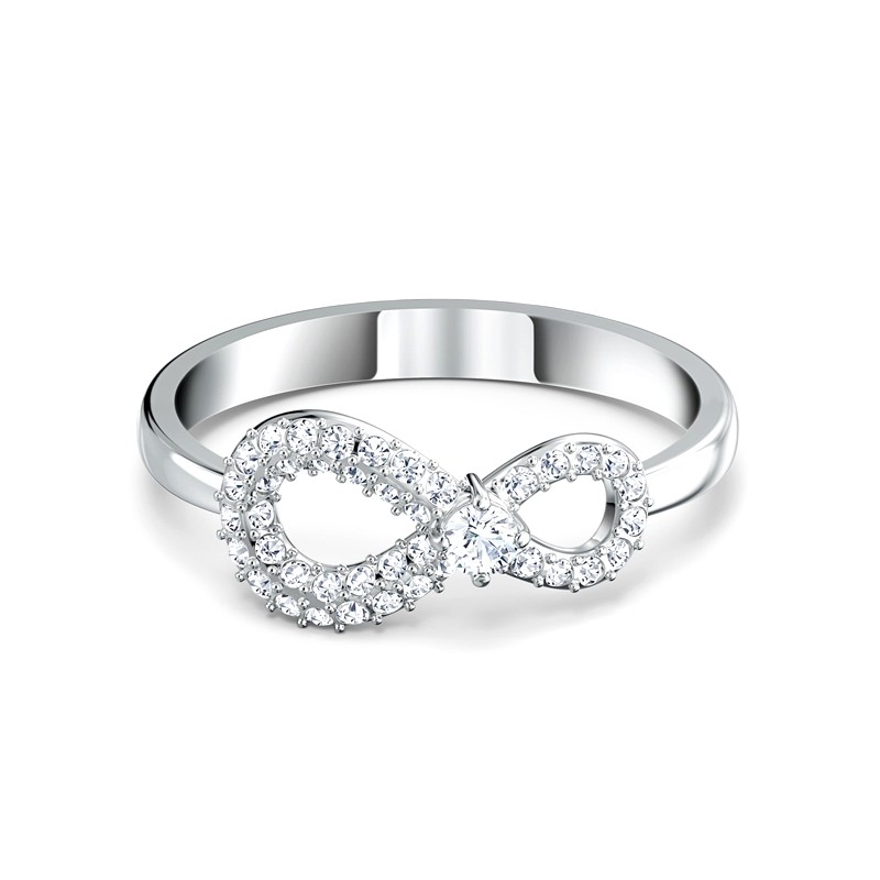 Bague Infinity Swarovski en métal argenté 5520580