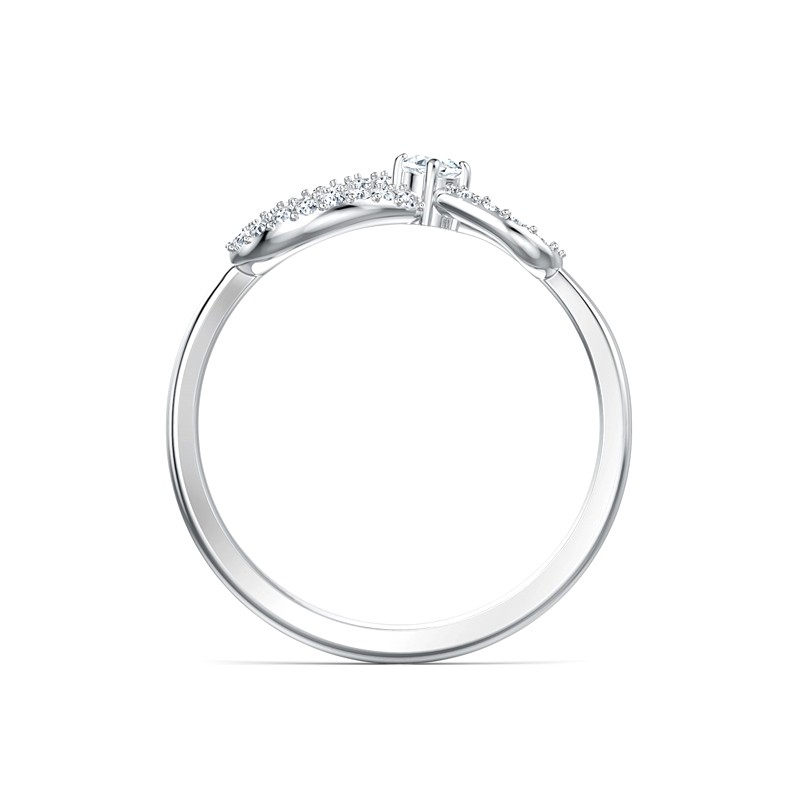 Bague Infinity Swarovski en métal argenté 5520580