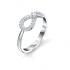 Bague Infinity Swarovski en métal argenté 5520580