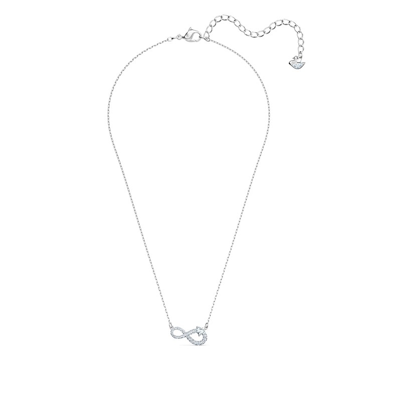 Collier Infinity Swarovski en métal argenté 5520576