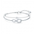 Bracelet-jonc Infinity Swarovski en métal argenté 5520584