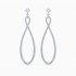 Boucles d'oreilles Infinity Swarovski en métal argenté 5518878