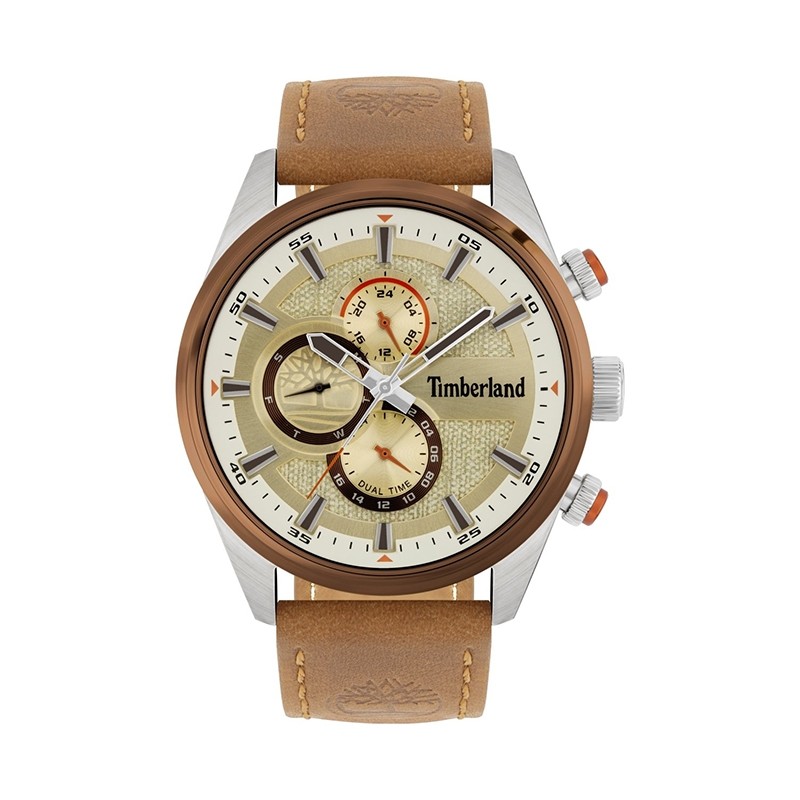 Montre Homme Timberland Ridgeview  cuir camel  15953JSTBN/04