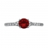Bague Carador Verre rouge Argent 925/000e