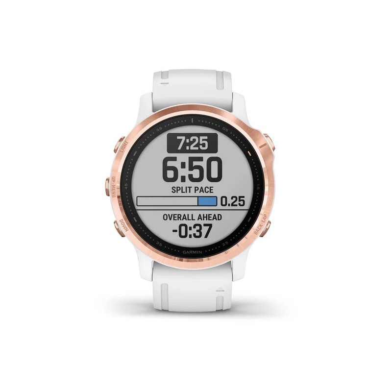 Montre Connectée multisport GPS  Garmin FENIX 6S blanche 010-02159-11