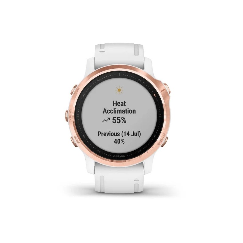 Montre Connectée multisport GPS  Garmin FENIX 6S blanche 010-02159-11