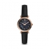 Montre Femme Fossil Mini Carlie acier cuir noir ES4700