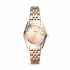 Montre Fossil ES4898 Scarlette Mini à trois aiguilles avec date en acier inoxydable doré rose