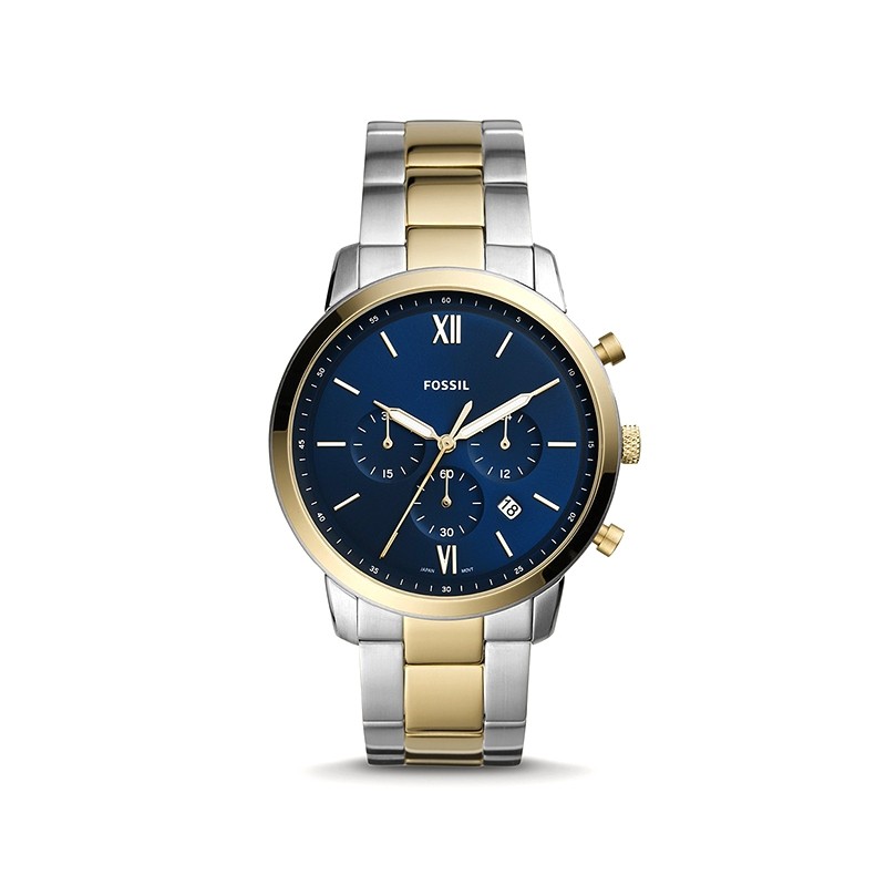 Montre Fossil chronographe Neutra en acier inoxydable bicolore FS5706