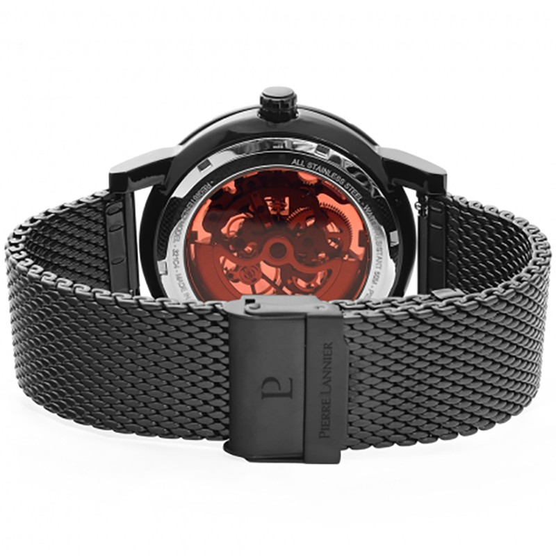 Montre Pierre Lannier Automatic acier noir 321C438