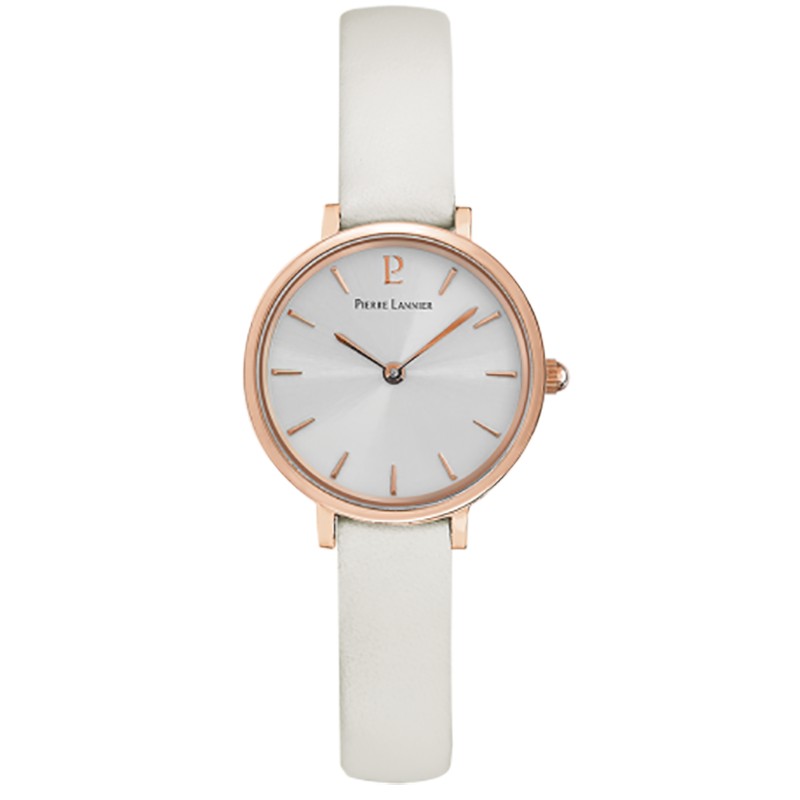 Montre Femme Pierre LANNIER Nova en cuir blanc 014J920