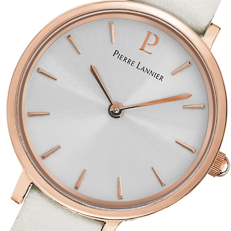Montre Femme Pierre LANNIER Nova en cuir blanc 014J920