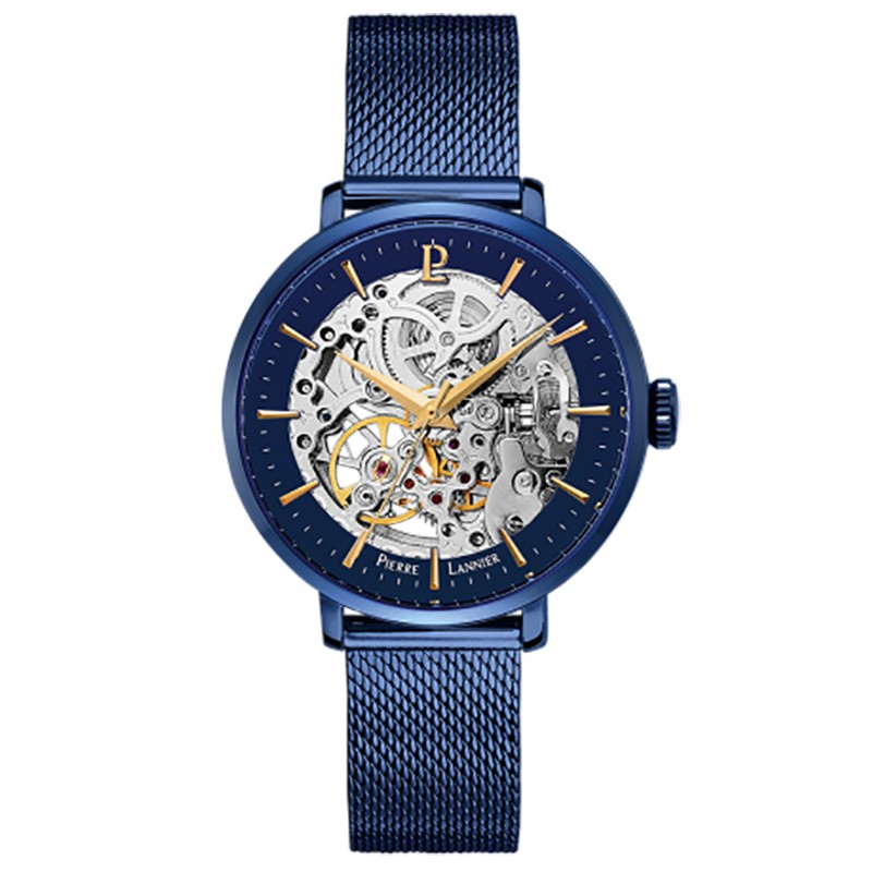 Montre Femme Automatique Pierre Lannier acier bleu 309D968