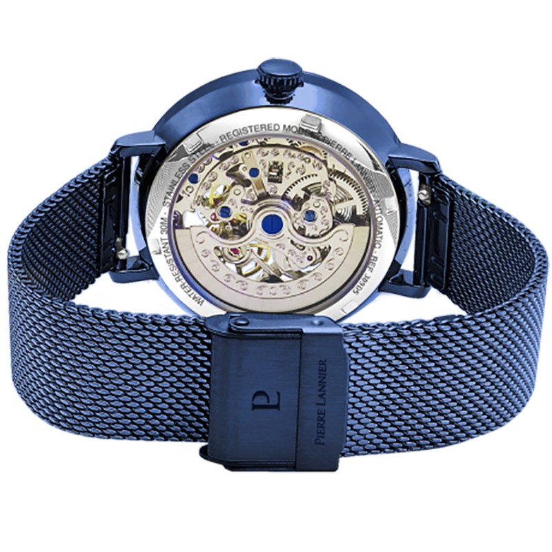 Montre Femme Automatique Pierre Lannier acier bleu 309D968