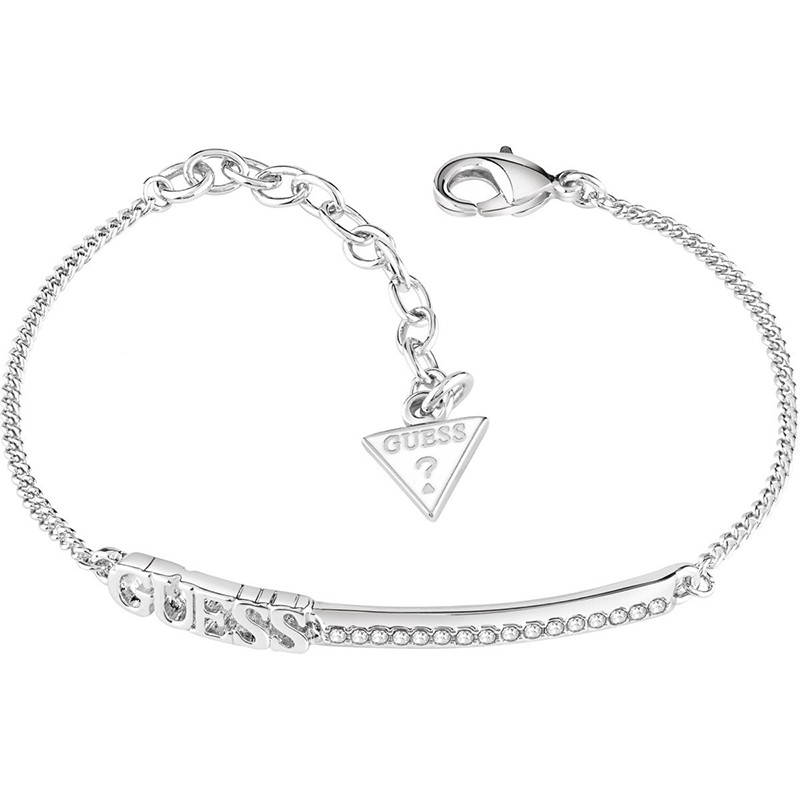 Bracelet Guess UBB82037A-S en métal rhodié.