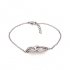 Bracelet en argent motifs coeurs entrelacés JBR9183