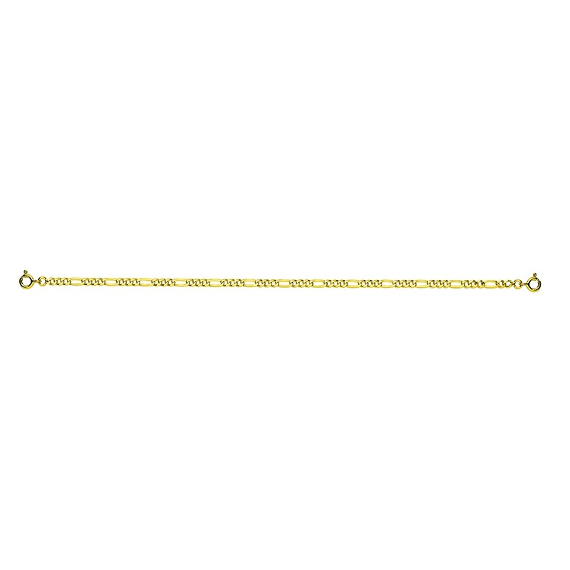 Bracelet Carador Or jaune 375/000 Maille Alternée 18 cm