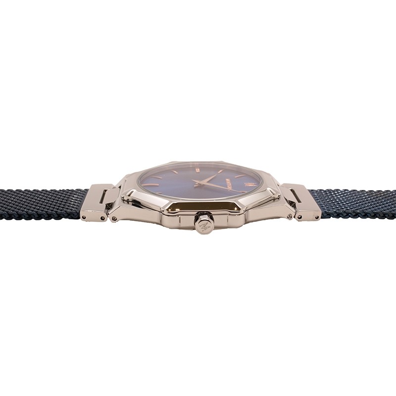 Montre Montignac collection M Quartz acier bleu  MOPE19B13