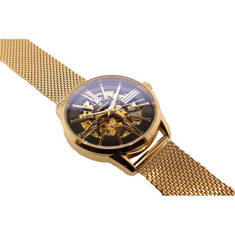 Montre Montignac collection S Automatique acier doré MOW150