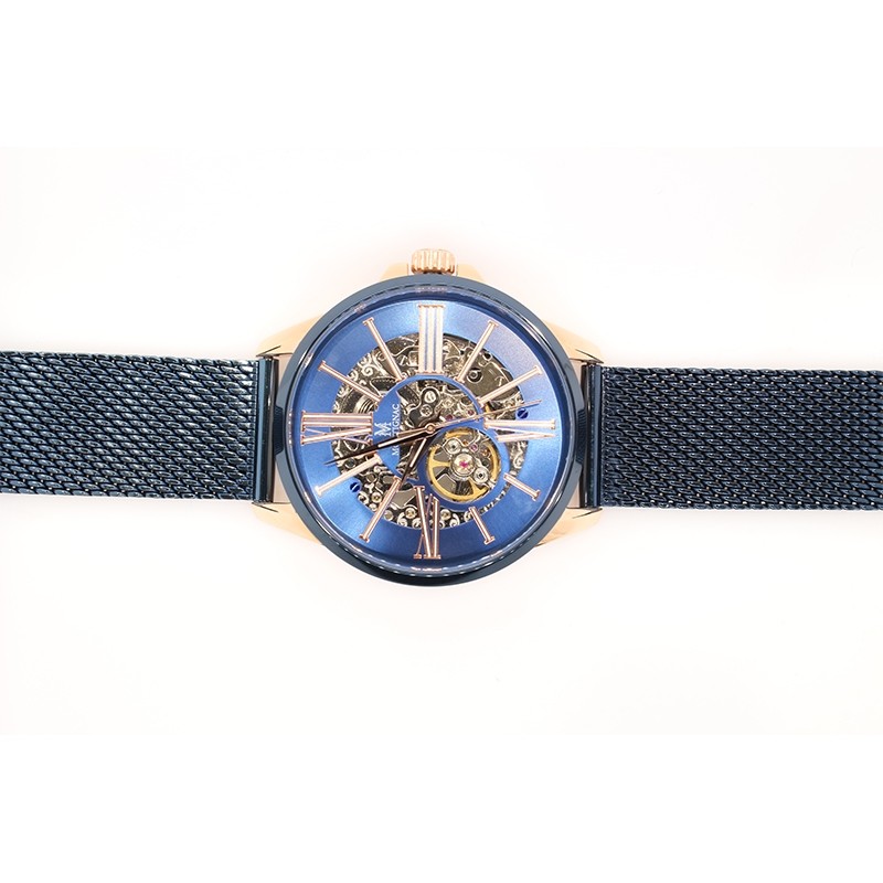 Montre Montignac collection S Automatique acier bleu MOW149