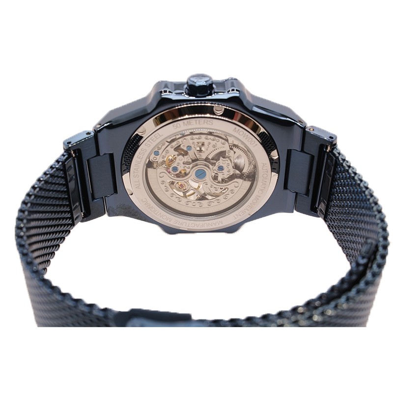 Montre Montignac collection M Automatique acier bleu MOW001