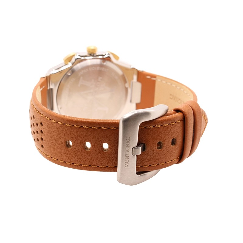 Montre Montignac collection M Multi Cuir marron MOPE19B10