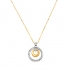 COLLIER DIAMANT  OR 375/000 BICOLORE G-PK1 0 04CTS