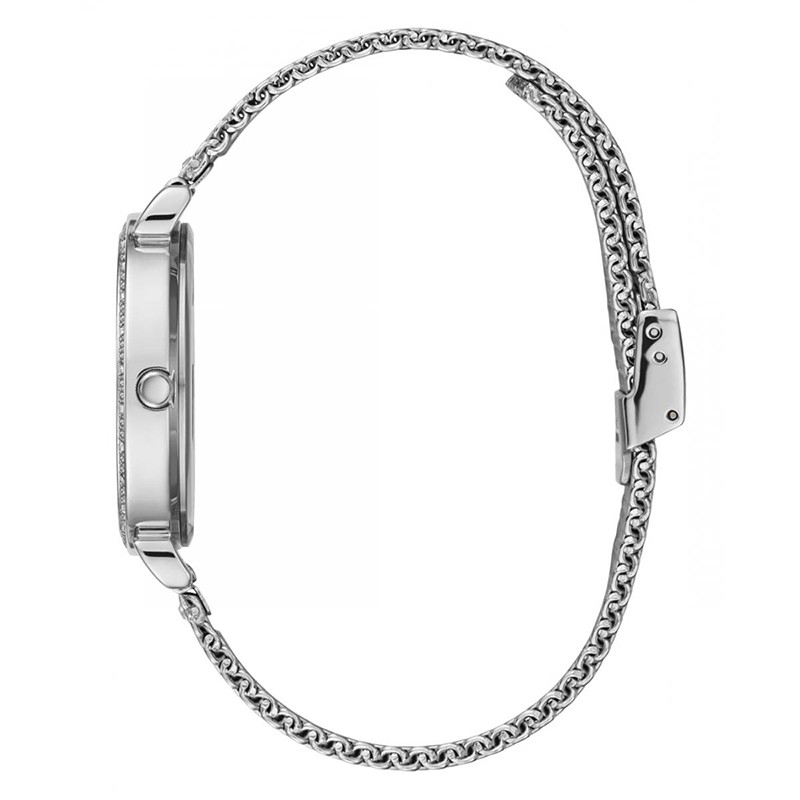 MONTRE GUESS ACIER ARGENTE ET CRISTAUX W1289L1